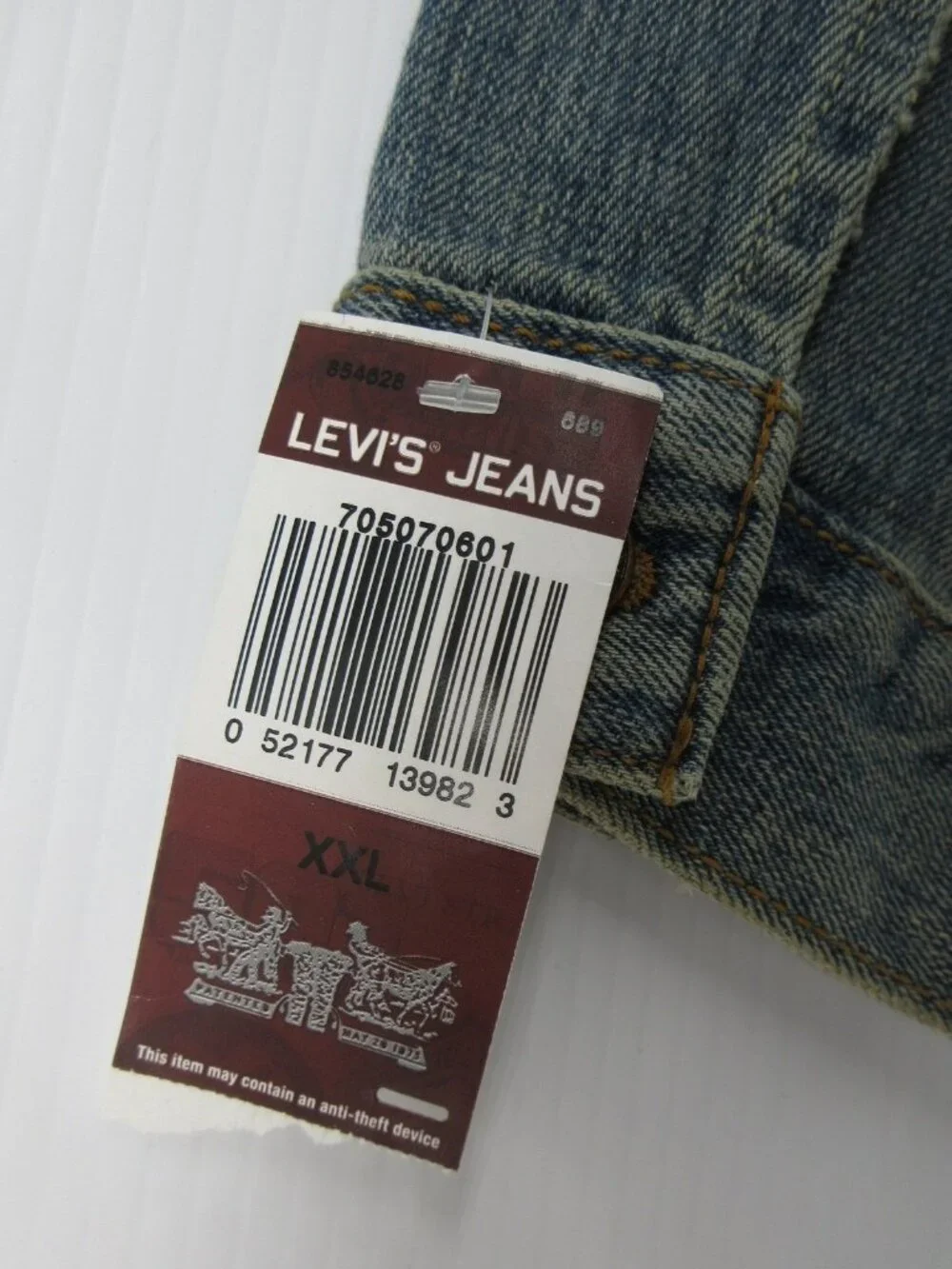 VINTAGE Levis Jacket XXL Standard Trucker Denim Jean Red Tab Y2K NEW